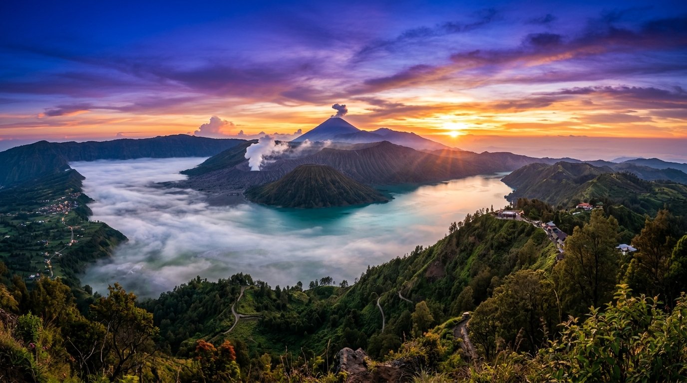 Indonesian Landscape Background
